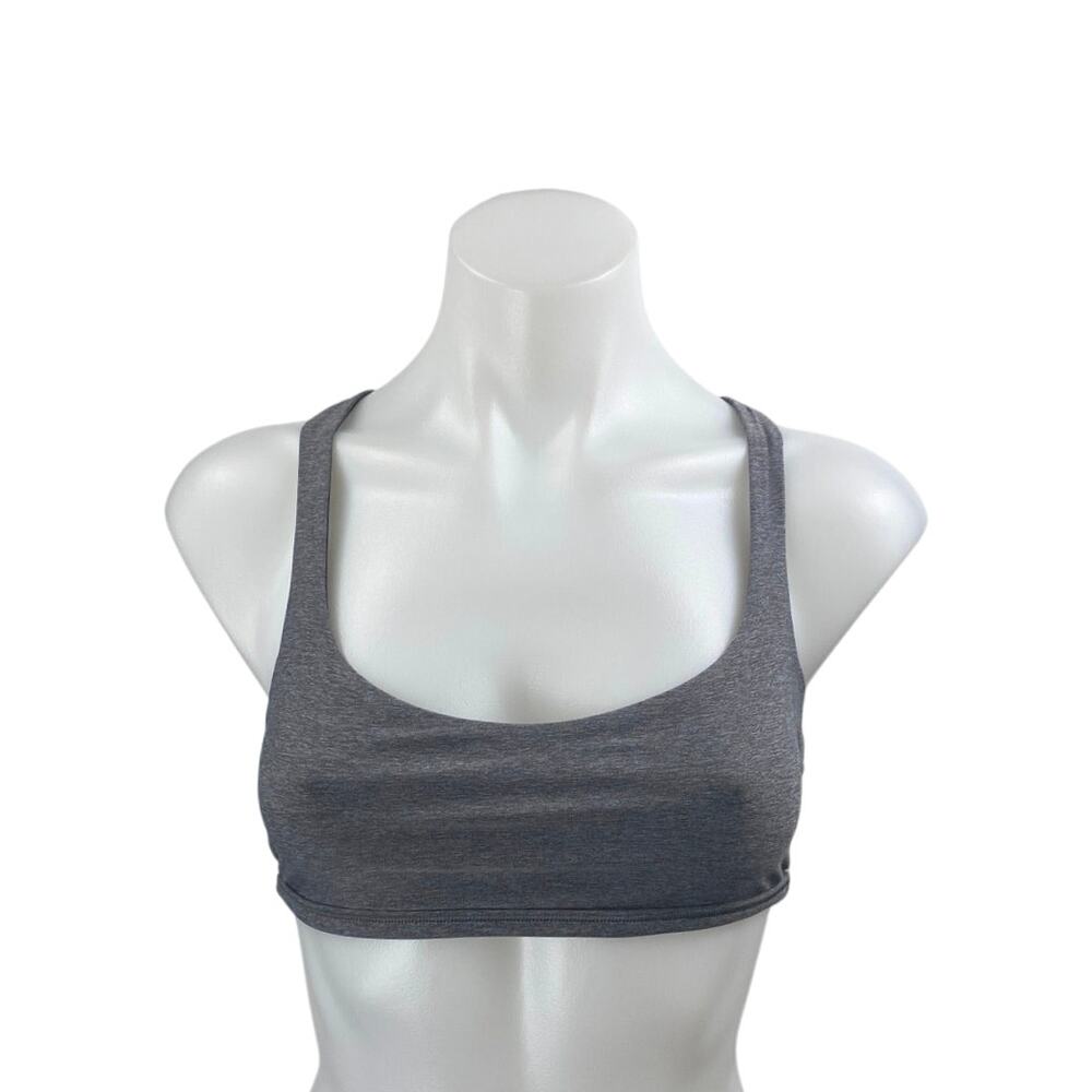 Lululemon Free To Be Serene Gray Sleeveless Strappy Sports Bra Crop Tank Top 6